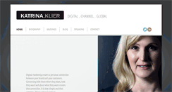 Desktop Screenshot of katrinaklier.com