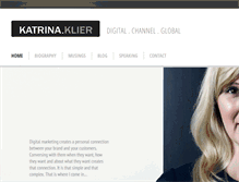 Tablet Screenshot of katrinaklier.com